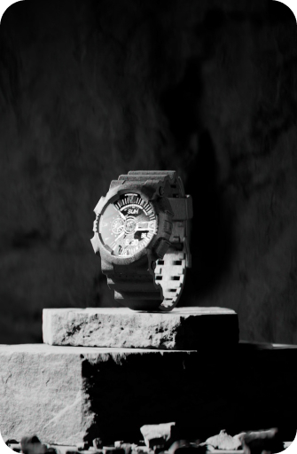 Luxury wristwatch close-up